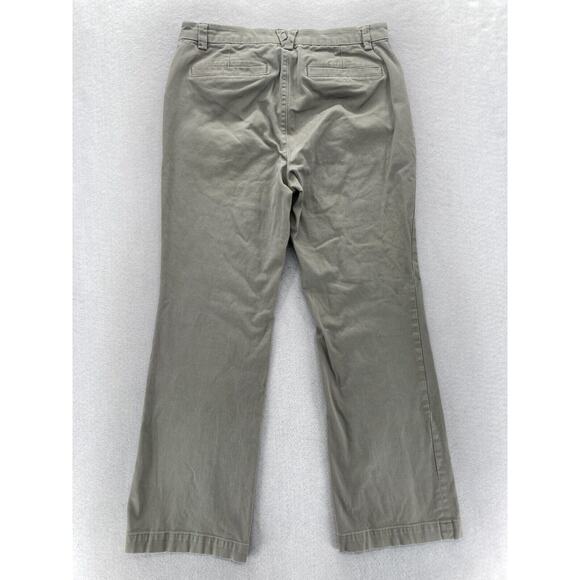 Duluth Trading Workday Warrior Chino Pants Women's 10x31 Green Stretch Bootcut - Picture 12 of 12